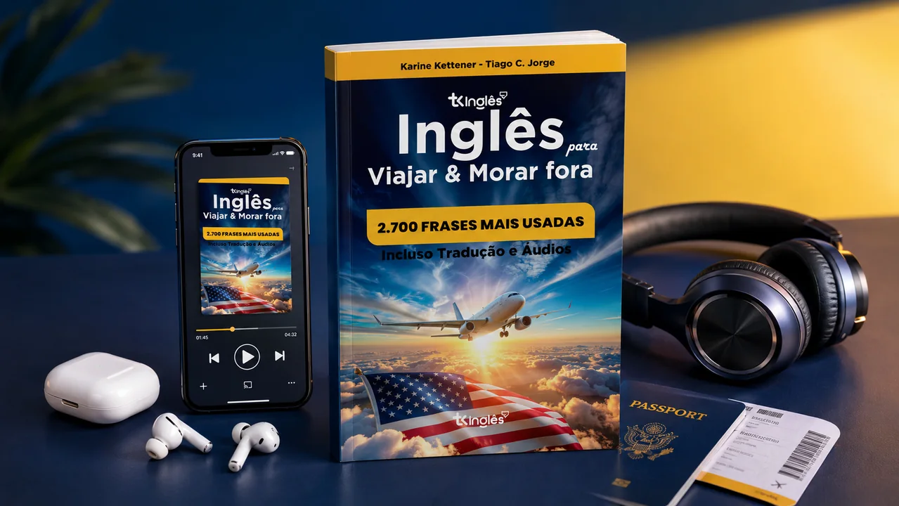 Livro e celular com áudio